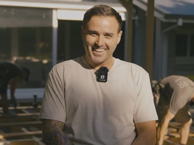 Davey Lloyd mic'd up on a building site